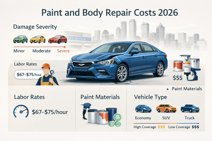 Paint and Body Repair Costs 2026